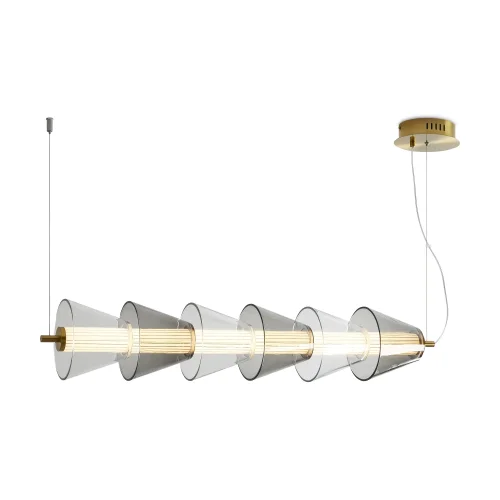 Светильник подвесной LED Plum FR6137PL-L21BT1 Freya прозрачный 1 лампа, основание латунь в стиле современный арт-деко  фото 4