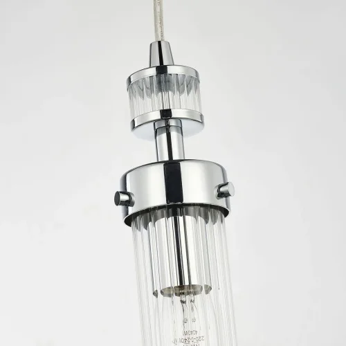 Светильник подвесной Aesthetic 2819-1P Favourite прозрачный 1 лампа, основание хром в стиле классический  фото 4