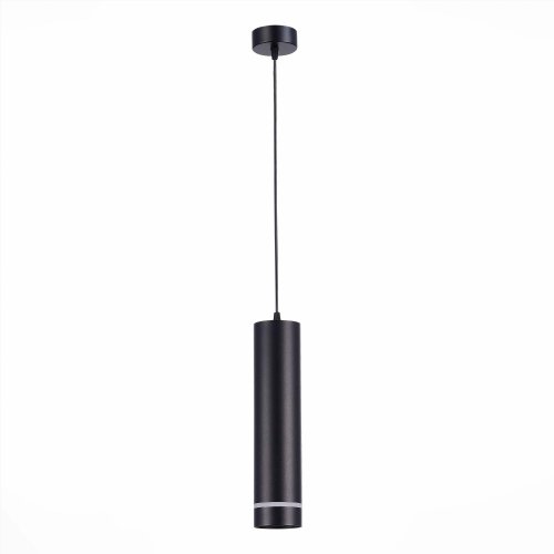 Светильник подвесной LED ST115.433.12 ST-Luce чёрный 1 лампа, основание чёрное в стиле хай-тек современный трубочки фото 2