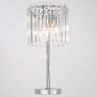 Настольная лампа интерьерная Джейн CL306831 Citilux прозрачная 3 лампы, основание хром металл в стиле классический 