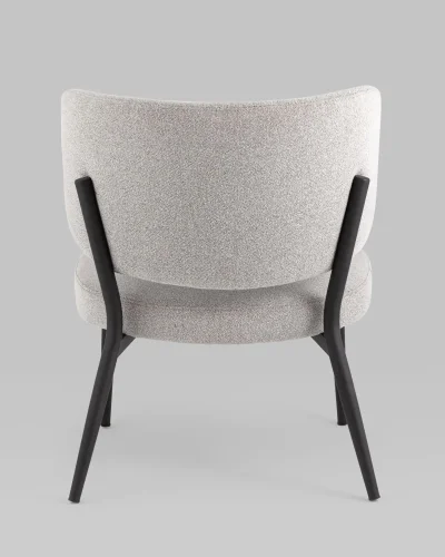 Кресло Руби, серый УТ000037054 Stool Group, серый/ткань, ножки/металл/чёрный, размеры - *760***560*710мм фото 4