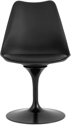 Стул Tulip черный УТ000035972 Stool Group, чёрный/пластик, ножки/металл/чёрный, размеры - ***** фото 3