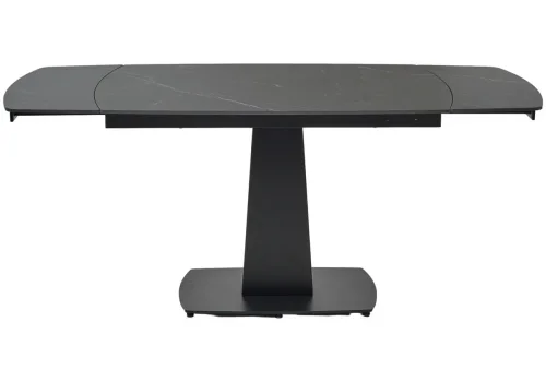 Керамический стол Balde 120 matt black marble solid ceramic / black 593882 Woodville столешница чёрная из керамика фото 5