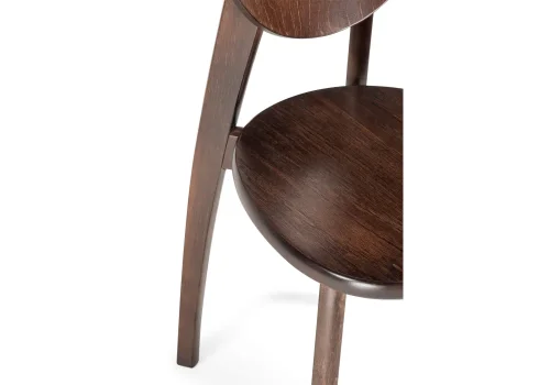 Деревянный стул Окава венге коричневый 543598 Woodville, венге/, ножки/массив бука дерево/венге, размеры - ****440*500 фото 6