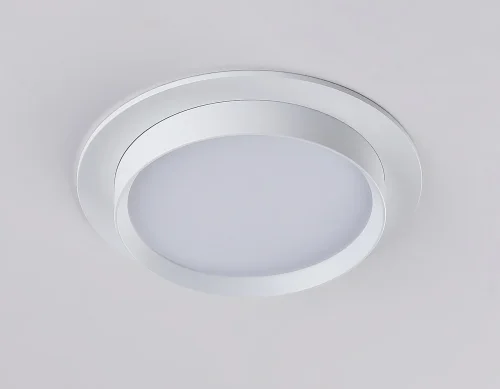 Светильник точечный TN5225 Ambrella light белый 1 лампа, основание белое в стиле современный хай-тек круглый фото 2