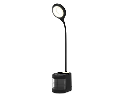 Настольная лампа LED DE562 Ambrella light чёрная 1 лампа, основание чёрное металл в стиле хай-тек современный 