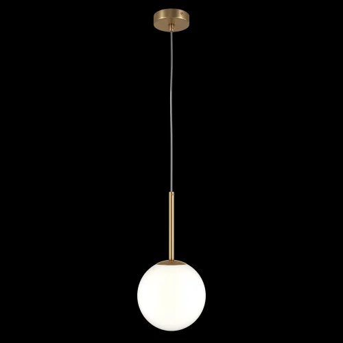 Светильник подвесной Basic form MOD321PL-01G2 Maytoni белый 1 лампа, основание золотое в стиле современный шар