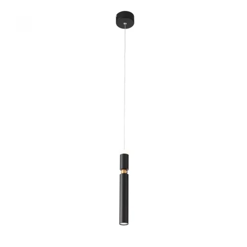 Светильник подвесной LED sensor Tuore SL1592.403.01 ST-Luce чёрный на 1 лампу, основание чёрное в стиле хай-тек трубочки