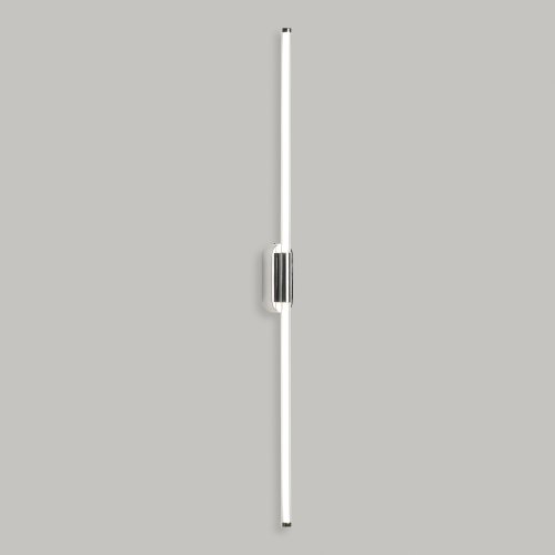 Бра LED River LSP-4001 Lussole белый на 1 лампу, основание хром в стиле минимализм современный трубочки