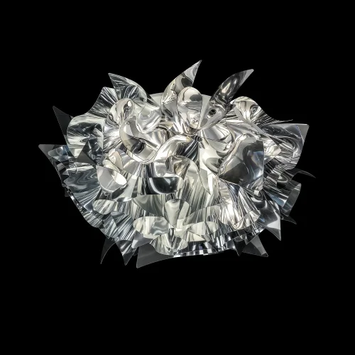 Светильник потолочный Слизия / Clizia 10593/530C Silver LOFT IT серебряный на 3 лампы, основание в стиле арт-деко современный фото 2