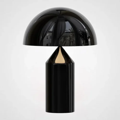 Настольная лампа Atollo Table Lamp black H35 185362-22 ImperiumLoft чёрная на 1 лампу, основание чёрное металл в стиле американский современный 