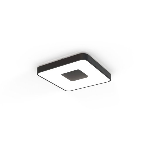 Светильник потолочный LED с пультом Coin 7920 Mantra чёрный белый 1 лампа, основание чёрное в стиле современный хай-тек квадраты фото 3