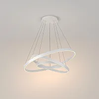 Светильник подвесной LED Rim MOD058PL-L100W3K Maytoni белый на 1 лампу, основание белое в стиле современный хай-тек кольца