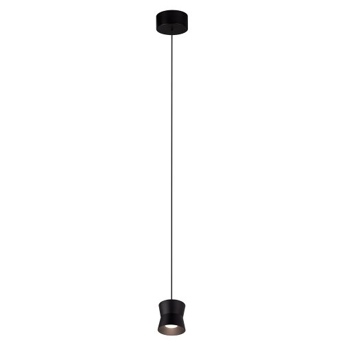 Светильник подвесной LED CLT 066C80 BL Crystal Lux чёрный 1 лампа, основание чёрное в стиле современный  фото 2