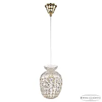 Светильник подвесной 14771P/16 G Bohemia Ivele Crystal прозрачный 1 лампа, основание золотое в стиле классика r