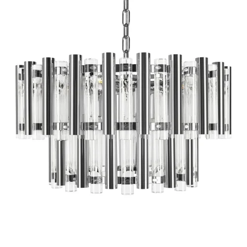 Люстра подвесная Boucle 10438/8 LOFT IT прозрачная на 8 ламп, основание никель в стиле современный фото 5 Люстра подвесная Boucle 10438/8 LOFT IT прозрачная на 8 ламп, основание никель в стиле современный фото 5