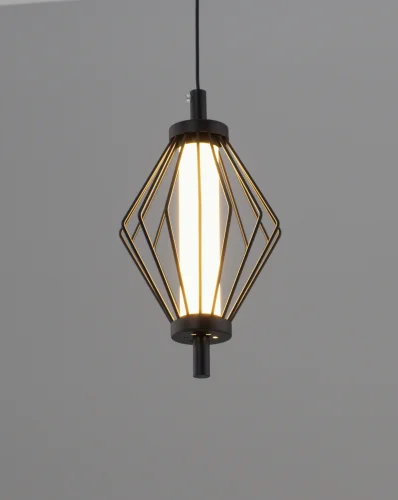 Светильник подвесной LED Eloise V11349-PL Moderli белый чёрный на 1 лампу, основание чёрное в стиле современный фото 3