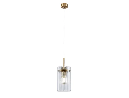 Светильник подвесной 4571/S Newport белый 1 лампа, основание золотое в стиле американский современный 