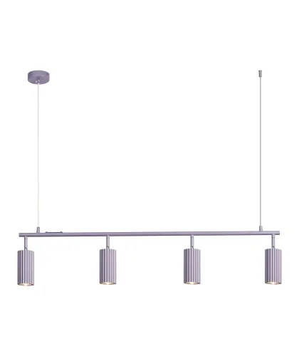 Светильник подвесной Cora V11782-4P Moderli серый на 4 лампы, основание серое в стиле минимализм современный линейный Светильник подвесной Cora V11782-4P Moderli серый на 4 лампы, основание серое в стиле минимализм современный линейный