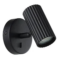 Бра с выключателем Portillo 902031 Eglo чёрный на 1 лампу, основание чёрное в стиле современный для чтения