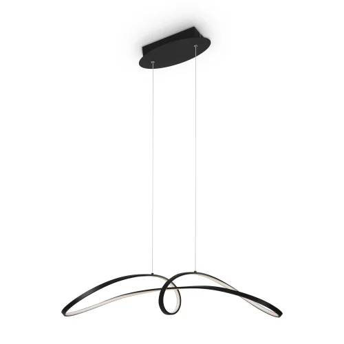 Светильник подвесной LED Curve MOD156PL-L52B4K Maytoni чёрный на 1 лампу, основание чёрное в стиле минимализм хай-тек фото 2