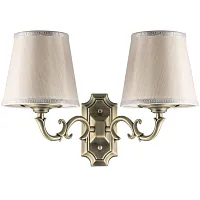 Бра 779528 Osgona серый 2 лампы, основание бронзовое в стиле классический 
