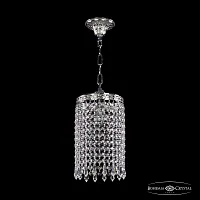 Светильник подвесной 19201/15IV Ni Drops Bohemia Ivele Crystal прозрачный 1 лампа, основание никель в стиле классика drops