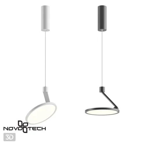 Светильник подвесной LED Hat 358351 Novotech белый 1 лампа, основание белое в стиле хай-тек  фото 5