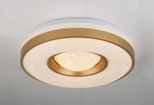 Светильник потолочный LED Colla 41742-24 Globo золотой белый 1 лампа, основание белое в стиле модерн  фото 3