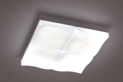 Светильник потолочный LED с пультом 10241/4LED Escada белый 1 лампа, основание белое в стиле современный квадраты фото 3