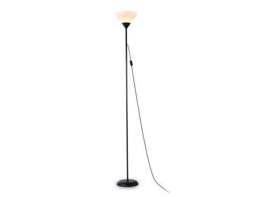 Торшер TR97618 Ambrella light  белый 1 лампа, основание чёрное в стиле современный
