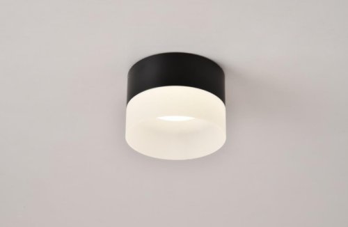 Светильник точечный LED Firenze OML-103119-05 Omnilux чёрный 1 лампа, основание чёрное в стиле современный 