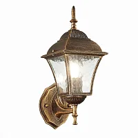 Настенный светильник Domenico SL082.201.01 ST-Luce уличный IP44 бронзовый 1 лампа, плафон прозрачный в стиле современный E27