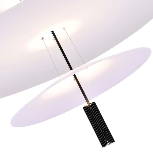 Светильник подвесной LED Isola SL6101.413.01 ST-Luce белый 1 лампа, основание чёрное в стиле современный минимализм арт-деко  фото 3