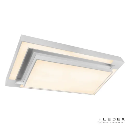 Люстра потолочная LED с пультом Summery B8015-152W/1000*700 WH iLedex белая на 1 лампа, основание белое в стиле современный хай-тек с пультом квадраты фото 5