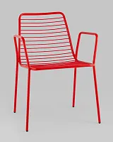 Стул с подлокотниками Дели металл красный УТ000039268 Stool Group, /, ножки//, размеры - *805***605*595