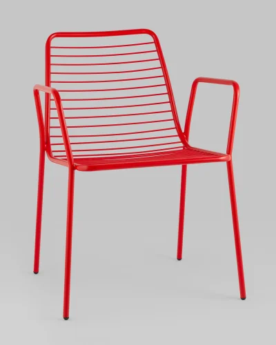 Стул с подлокотниками Дели металл красный УТ000039268 Stool Group, /, ножки//, размеры - *805***605*595