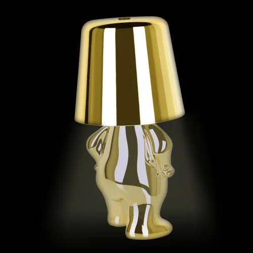 Настольная лампа LED Brothers 10233-C Gold LOFT IT золотая 1 лампа, основание золотое металл в стиле модерн животные фото 8