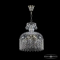 Светильник подвесной 14781/30 Pa R Bohemia Ivele Crystal прозрачный 5 ламп, основание патина в стиле классический r