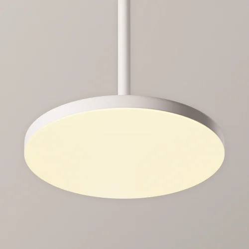 Светильник подвесной LED Plato P076PL-L12W3K-W Maytoni белый на 1 лампу, основание белое в стиле современный хай-тек фото 12