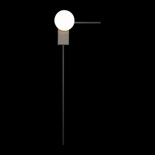 Бра Meridian 10132/G Black LOFT IT белый на 1 лампа, основание чёрное в стиле хай-тек  фото 2