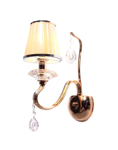 Бра Finezzia  LDW 9267-1 GD Lumina Deco бежевый на 1 лампа, основание золотое в стиле классический  фото 3
