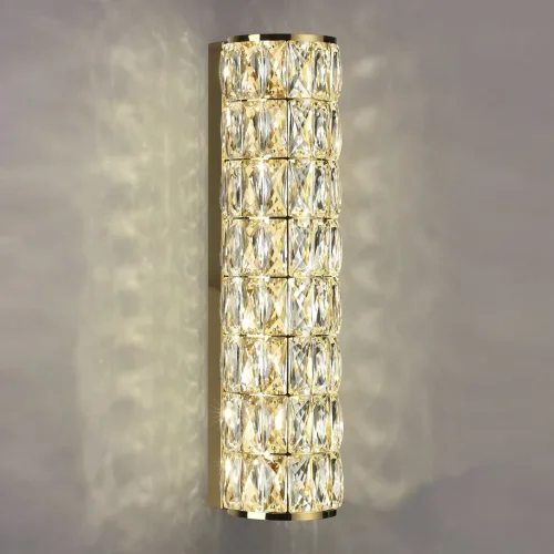 Бра LED Panta 4926/8WL Odeon Light прозрачный на 1 лампа, основание золотое в стиле современный  фото 4