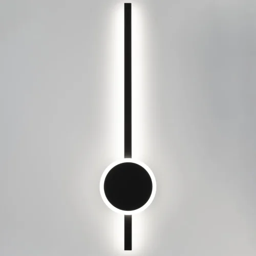 Бра с выключателем LED Стиг CL203311 Citilux чёрный на 1 лампа, основание чёрное в стиле современный хай-тек отражённый свет фото 5