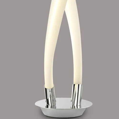 Настольная лампа LED Armonia 6728 Mantra белая 1 лампа, основание хром металл в стиле хай-тек современный  фото 4