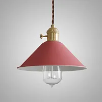 Светильник подвесной Braid 101374-26 ImperiumLoft розовый 1 лампа, основание латунь в стиле лофт современный 