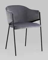 Стул Brace велюр серый УТ000039130 Stool Group, /, ножки//, размеры - *780***560*560