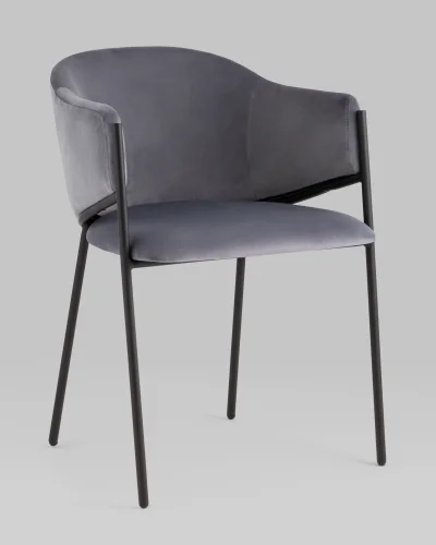 Стул Brace велюр серый УТ000039130 Stool Group, /, ножки//, размеры - *780***560*560