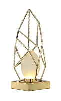 Настольная лампа LED NAOMI T4750.1 gold Lucia Tucci золотая 1 лампа, основание золотое металл в стиле арт-деко 