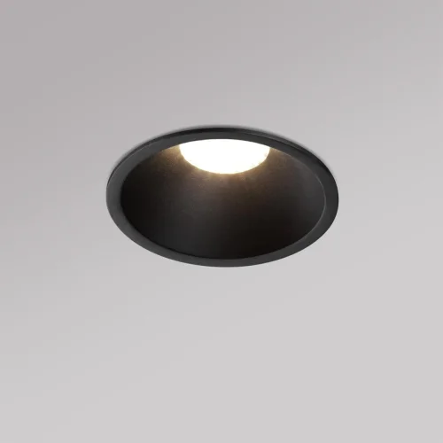 Светильник точечный Nova 359852 Novotech чёрный на 1 лампу, основание чёрное в стиле хай-тек круглый фото 6